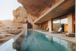 TanGuor Desert Pool with Rock Formation