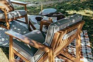 Didier TanGuor outdoor wooden chair with cushion