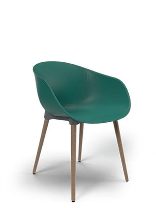 Green timber chair 3D model by AYLA