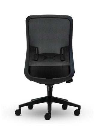 Advanta Graphite Blackbase office chair back view