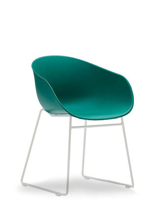 AdvantaAylachair_4 teal chair with white legs