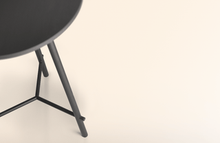 Advanta Ideo high contract table - black table leg & top