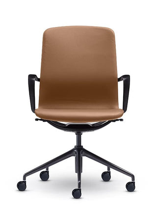 AdvantaMetatan101 office chair with brown seat and black frame