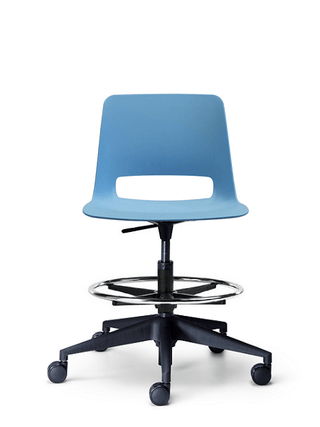 Advanta Unica Swivel Stool - Blue Task Chair