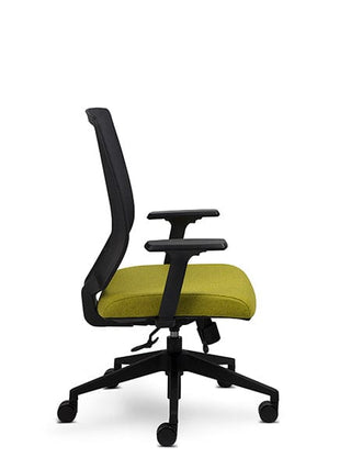 AdvantaVOLT office chair with green seat
