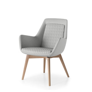 Advanta Aquila Armchair - Modern Gray Fabric Chair
