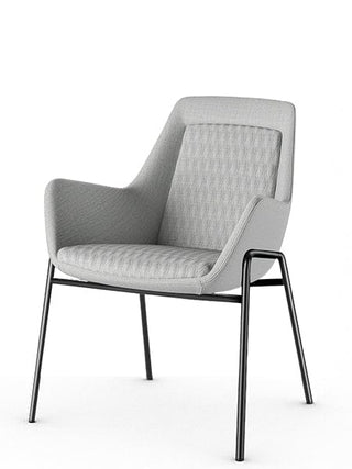 Advanta Aquila Armchair - Gray upholstered chair