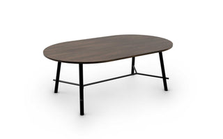 Advanta Ideo L Meeting Table - Steel Legs & Timber Look