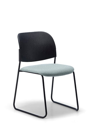 Advanta Lumia-66 chair with black frame and blue seat