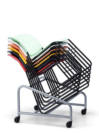 Advanta Lumia Stackable Chairs on Cart