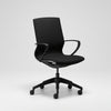 Black office chair on a white background