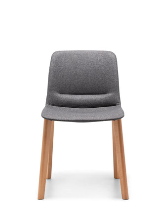 Advanta UNICA-696 grey chair with wooden legs