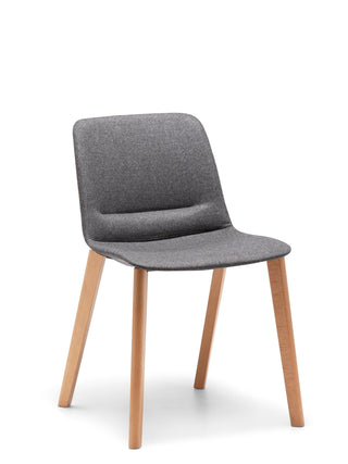 Advanta UNICA-697 gray chair with wooden legs