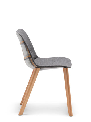 Advanta UNICA-699 side chair with wood legs