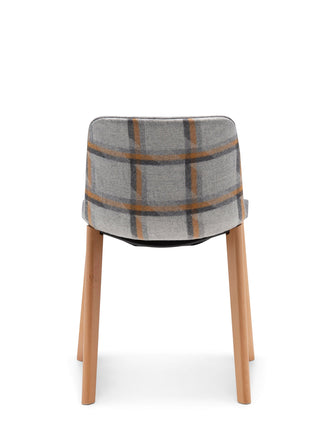 Advanta UNICA-701 chair back with plaid fabric