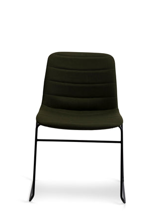 Nu Soul black chair with black legs on a white background