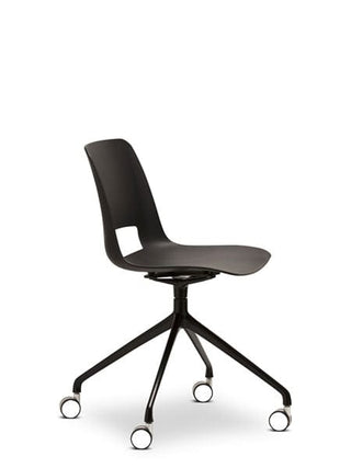 Advanta UNICA 32 black office chair with wheels