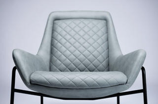 Aquila lounge chair detail with quilted back