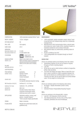 Fabric sample & chair detail