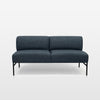 Gray sofa on a white background