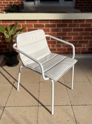 BOMBALA seat pad, white outdoor chair