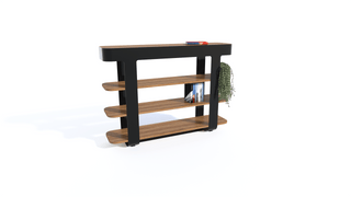 Bastien Large Shelf 45 - Modern wooden shelf with storage