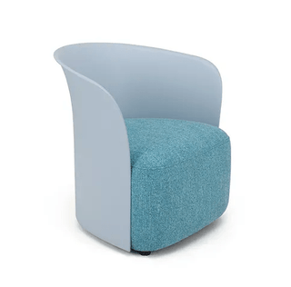 Brea2 modern blue and gray accent chair