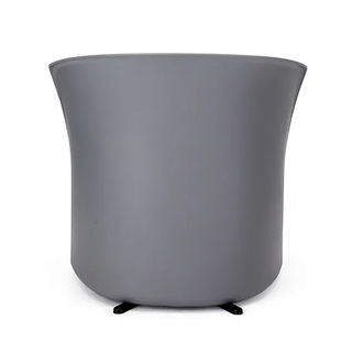 Brea7 gray curved planter