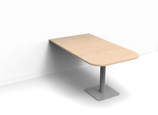Caterpillar Booth Table D-End, wall-mounted table