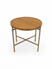 Brass andTimber side table