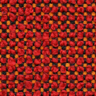 Chunky Jam red and orange woven fabric detail