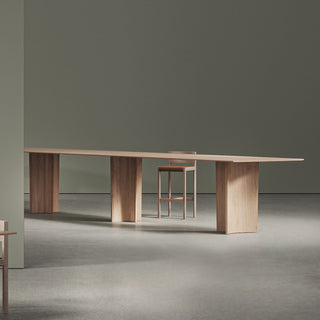 Crevasse bar table with minimalist design