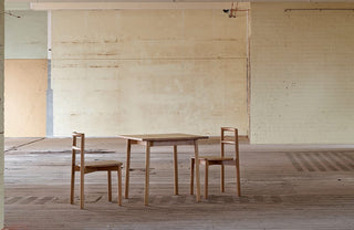 Didier Fable Oak Collection table and chairs