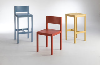 colorful modern chairs and stools