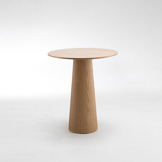 Round wooden table