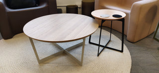 Elke Side Table 2 - Two stylish side tables in a living room.