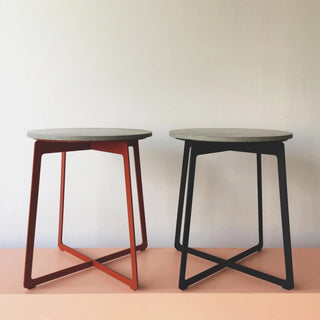 Elkes 3sq stools, red & black modern design