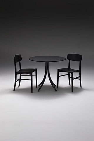 Black table and chairs