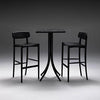Black bar table and chairs