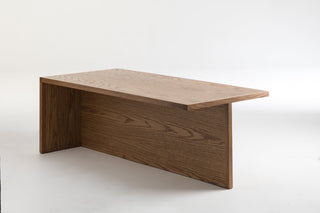 Feline wood bench, 1200x550x420H, modern design