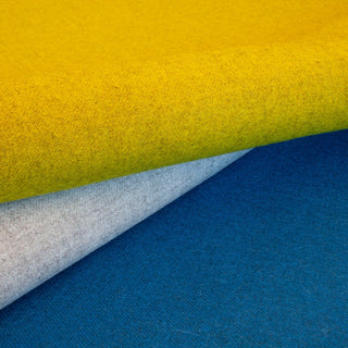 Yellow, Blue, and Gray Fabric Sample