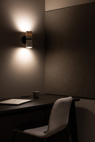 modern wall light over desk