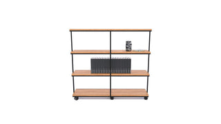 Grid-1600 CASTORS bookshelf with books and decor