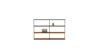 Grid medium bookcase with accessories
