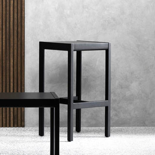 Modern black bar stool