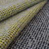 Chunky Ice Rock fabric with yellow accents.