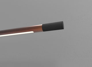 Modern copper and black light fixture