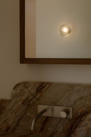 MARZ Loehill High bathroom mirror with light and faucet