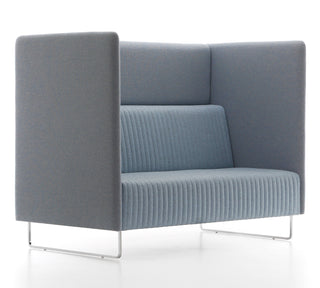 High-backed MONAHIGH blue and gray seating