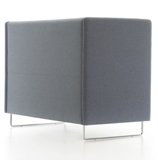 MONAHIGH_4 Grey Fabric Office Booth